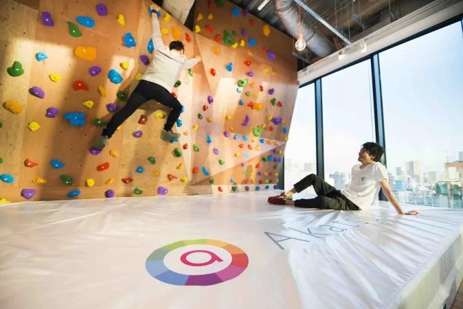 The climbing wall