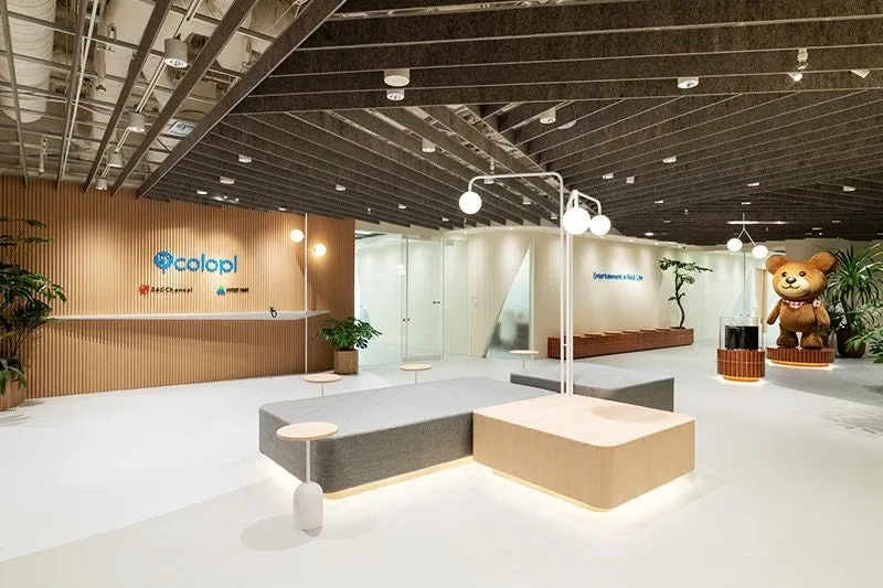The reception desk