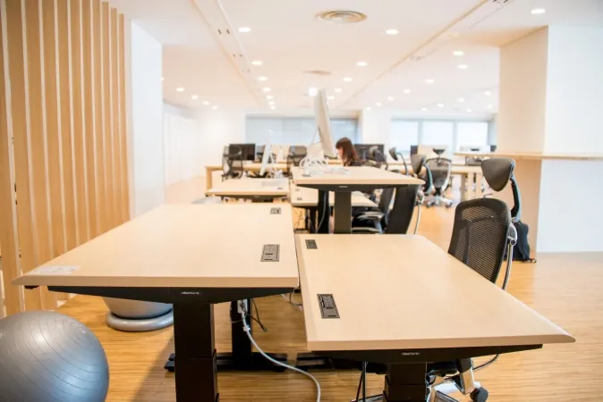 Height-adjustable desks