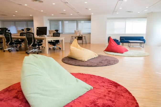 The bean-bag corner
