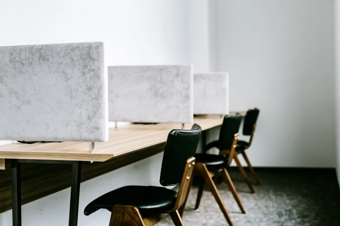 Quiet desks for focused work
