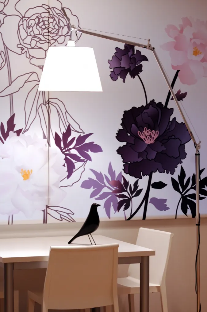 Floral wall graphics