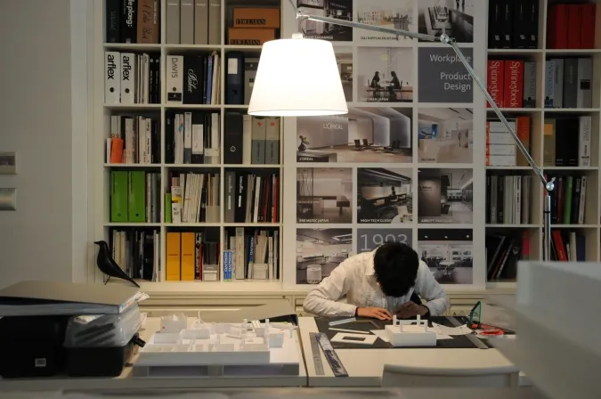 A model on the desk