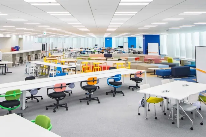 The open work area