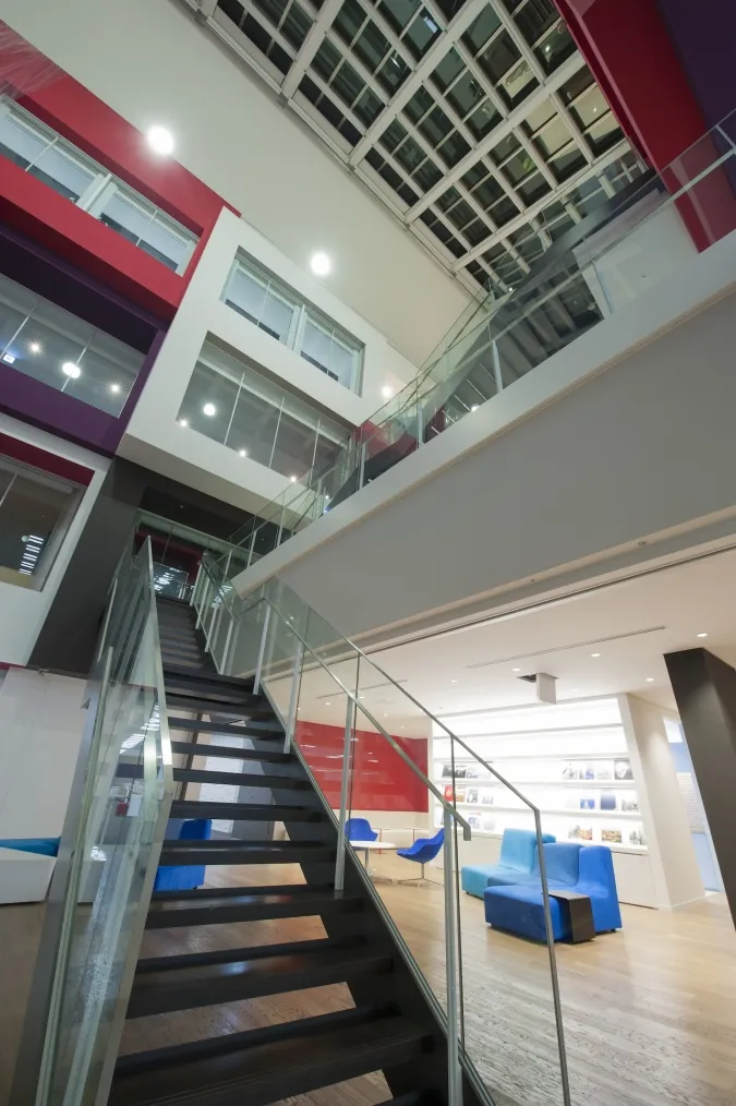 Stairs in the atrium