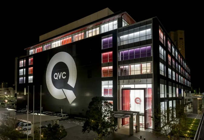 QVC Square at night