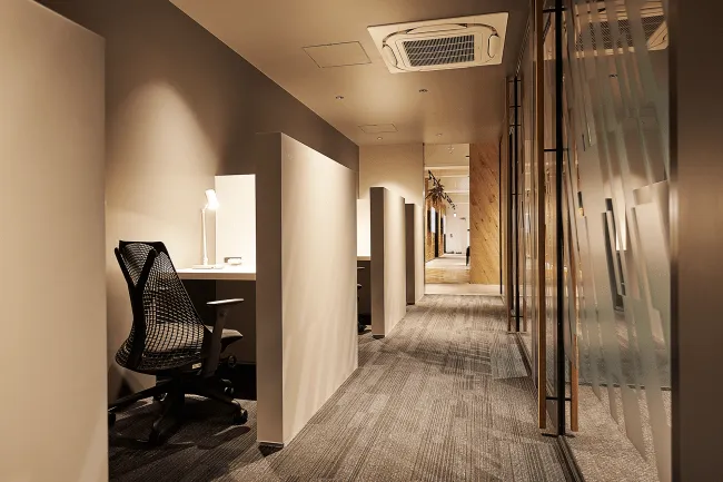 The corridor of rooms